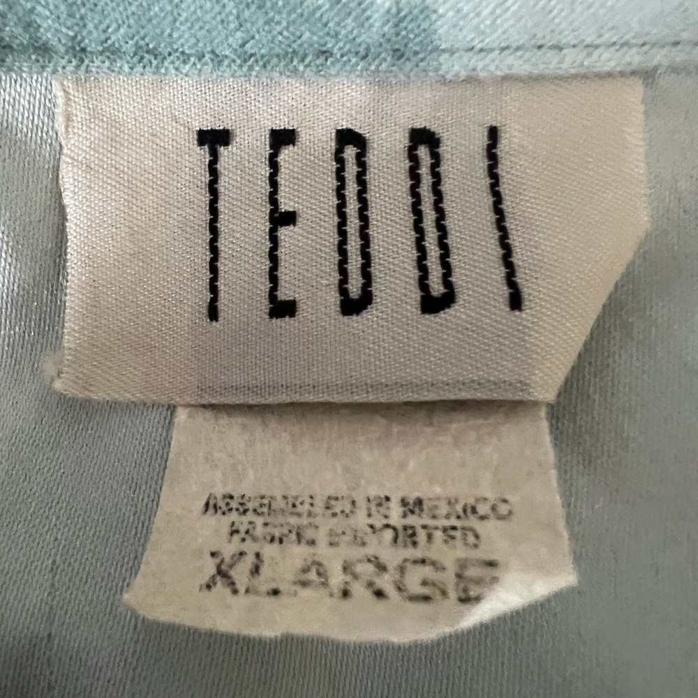 VINTAGE TEDDI size xl zip up lightweight jacket super soft! - Picture 4 of 9